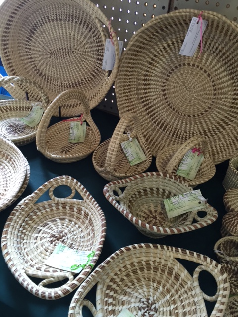 Sewn grass baskets 2
